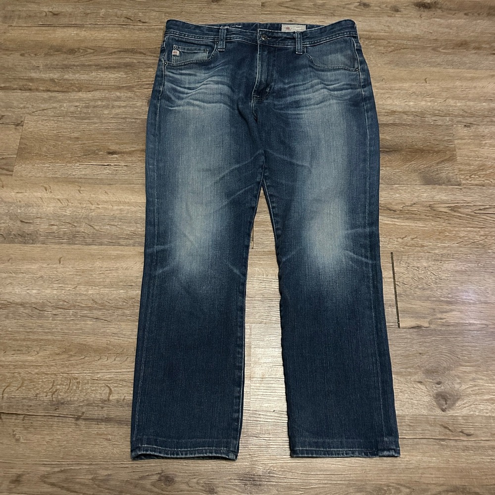 AG‎ Adriano Goldschmied Everett Slim Straight Jeans Blue Mens 32x33